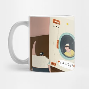 Washing Machine Space ship Mug